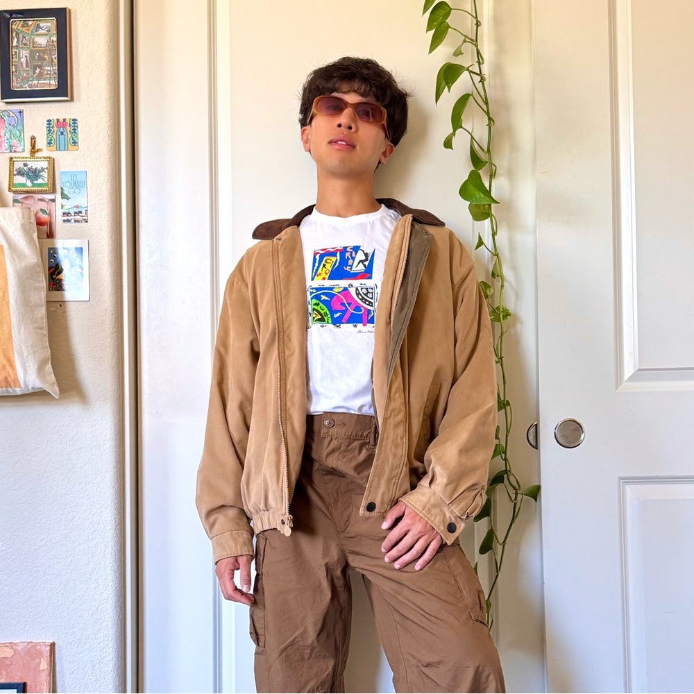 Vintage Y2K Tan Rainforest Jacket - Picture 4 of 7